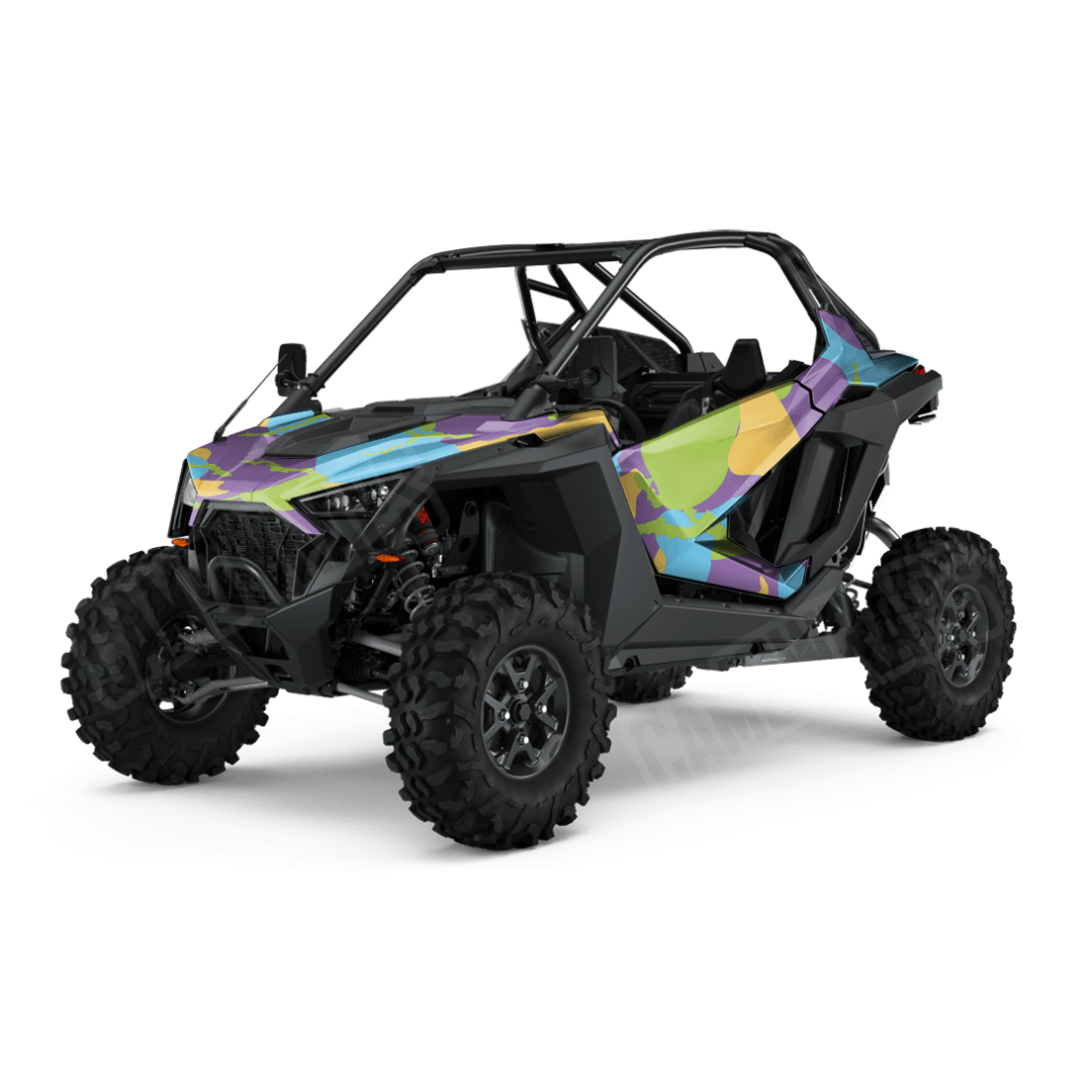 Jumbo Ragged Carnival Side by Side UTV Camo Vinyl Wrap
