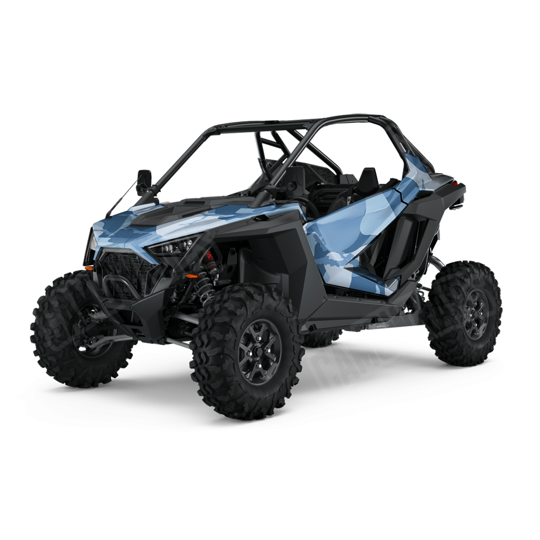 Jumbo Ragged Cool Blue Side by Side UTV Camo Vinyl Wrap
