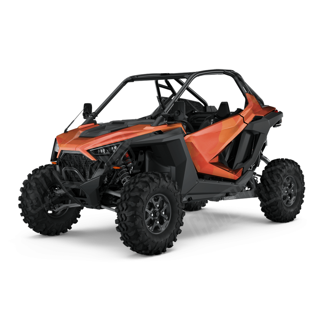 Jumbo Ragged Elite Orange Side by Side UTV Camo Vinyl Wrap