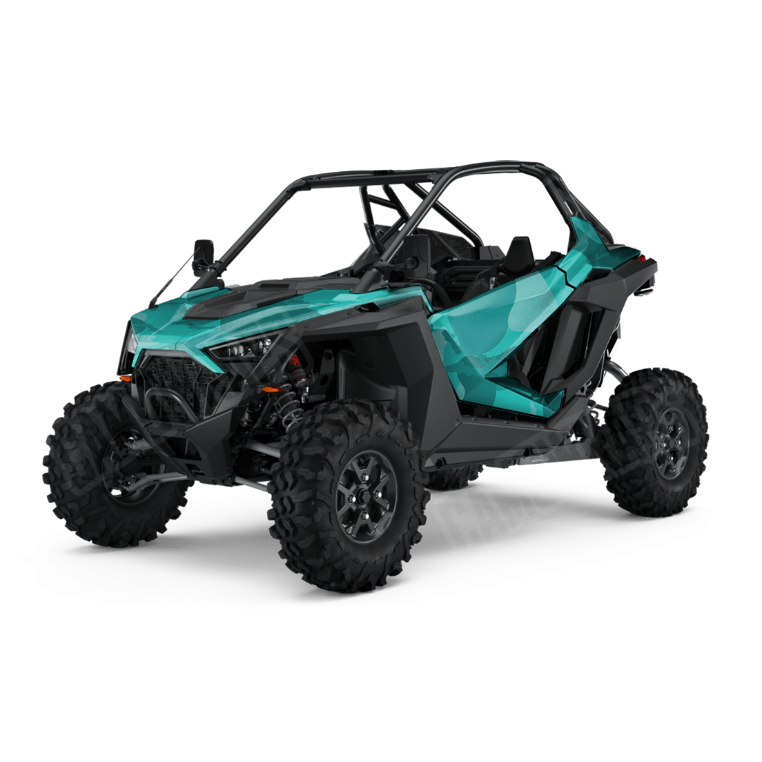 Jumbo Ragged Elite Tiffany Blue Side by Side UTV Camo Vinyl Wrap