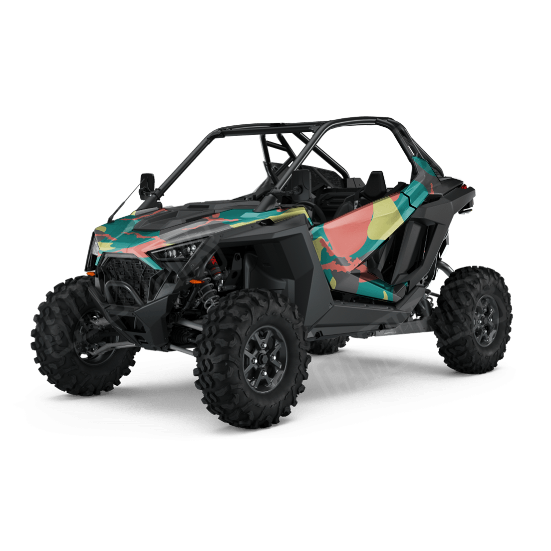 Jumbo Ragged Fiesta Side by Side UTV Camo Vinyl Wrap