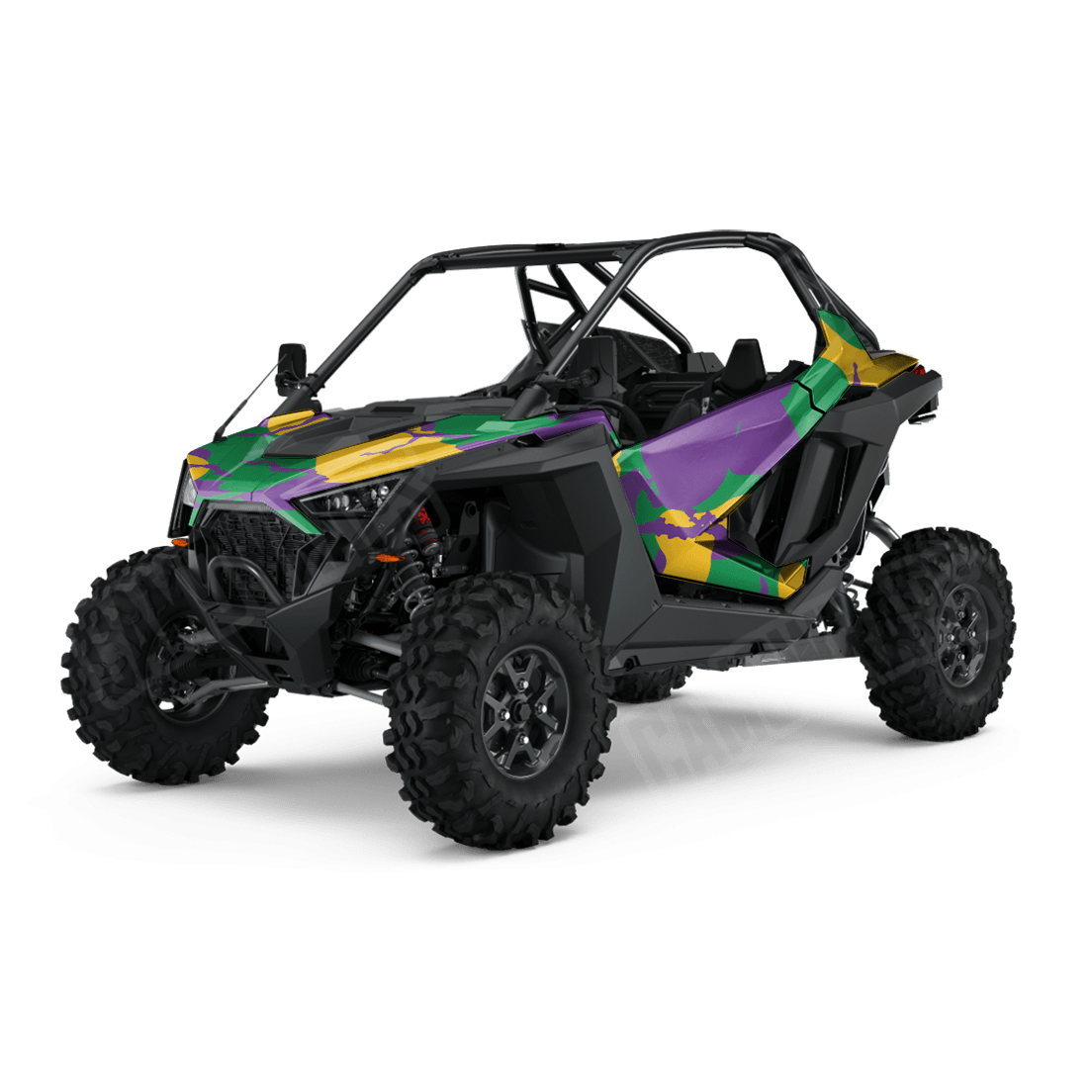 Jumbo Ragged Mardi Gras Side by Side UTV Camo Vinyl Wrap