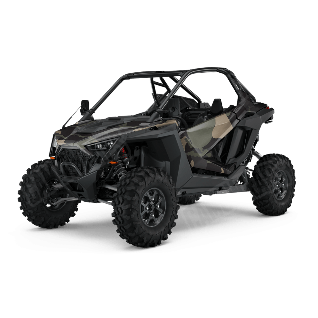 Jumbo Ragged Militant Charcoal Side by Side UTV Camo Vinyl Wrap