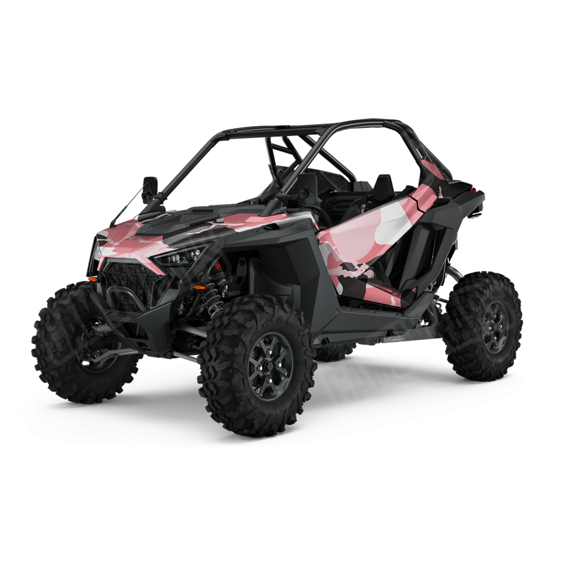Jumbo Ragged Pink Side by Side UTV Camo Vinyl Wrap