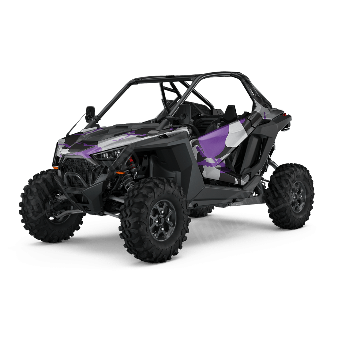 Jumbo Ragged Purple Tiger Side by Side UTV Camo Vinyl Wrap