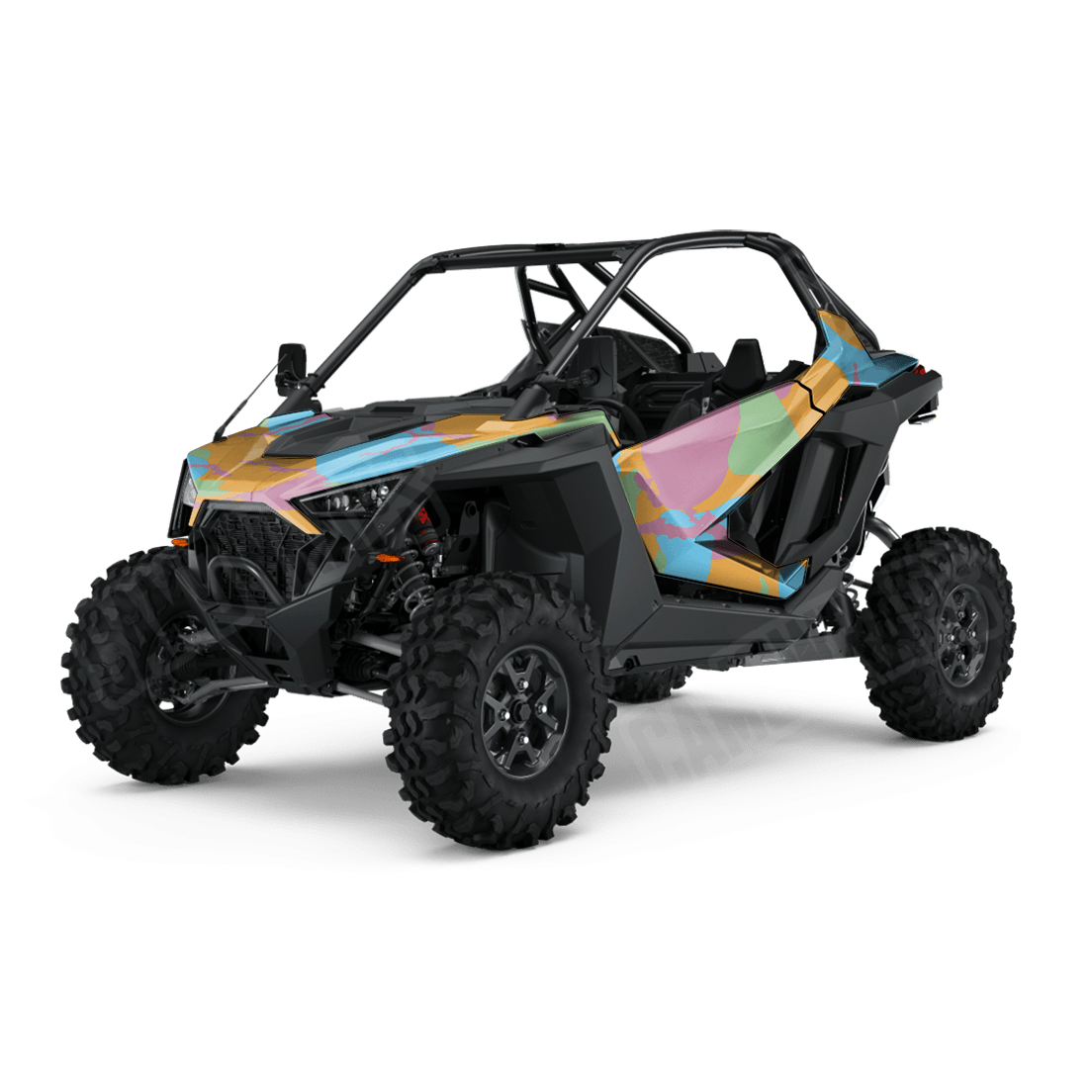 Jumbo Ragged Sherbert Side by Side UTV Camo Vinyl Wrap