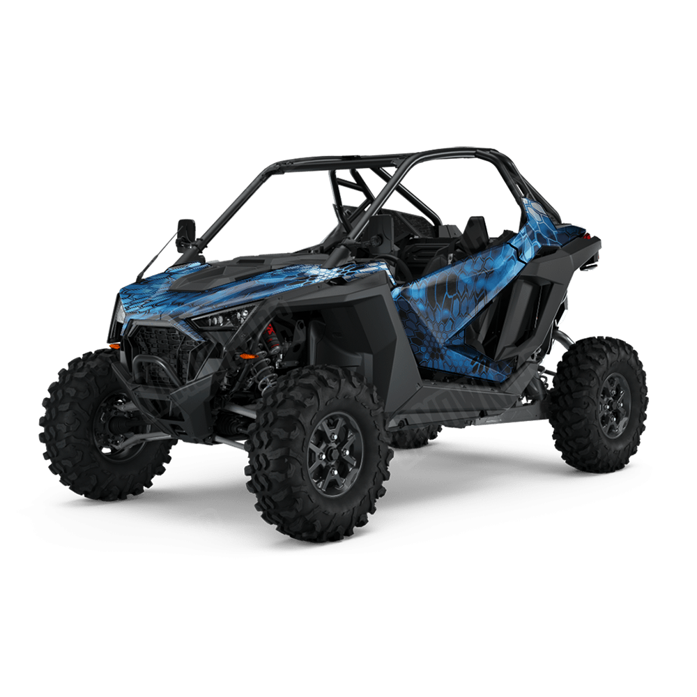 Kryptek Blue Lightning Camo Side by Side UTV Vinyl Wrap