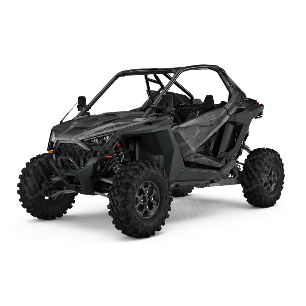 Large Battle Storm Elite Black Side by Side UTV Camo Vinyl Wrap