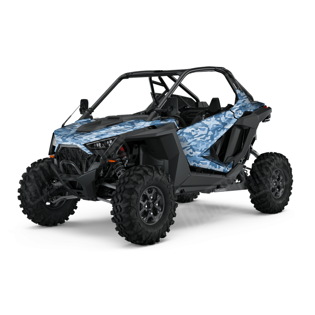 Large Classic Cool Blue Side by Side UTV Camo Vinyl Wrap