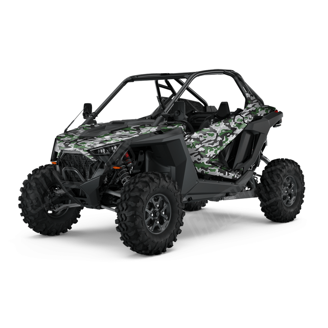 Large Classic Green Tiger Side by Side UTV Camo Vinyl Wrap