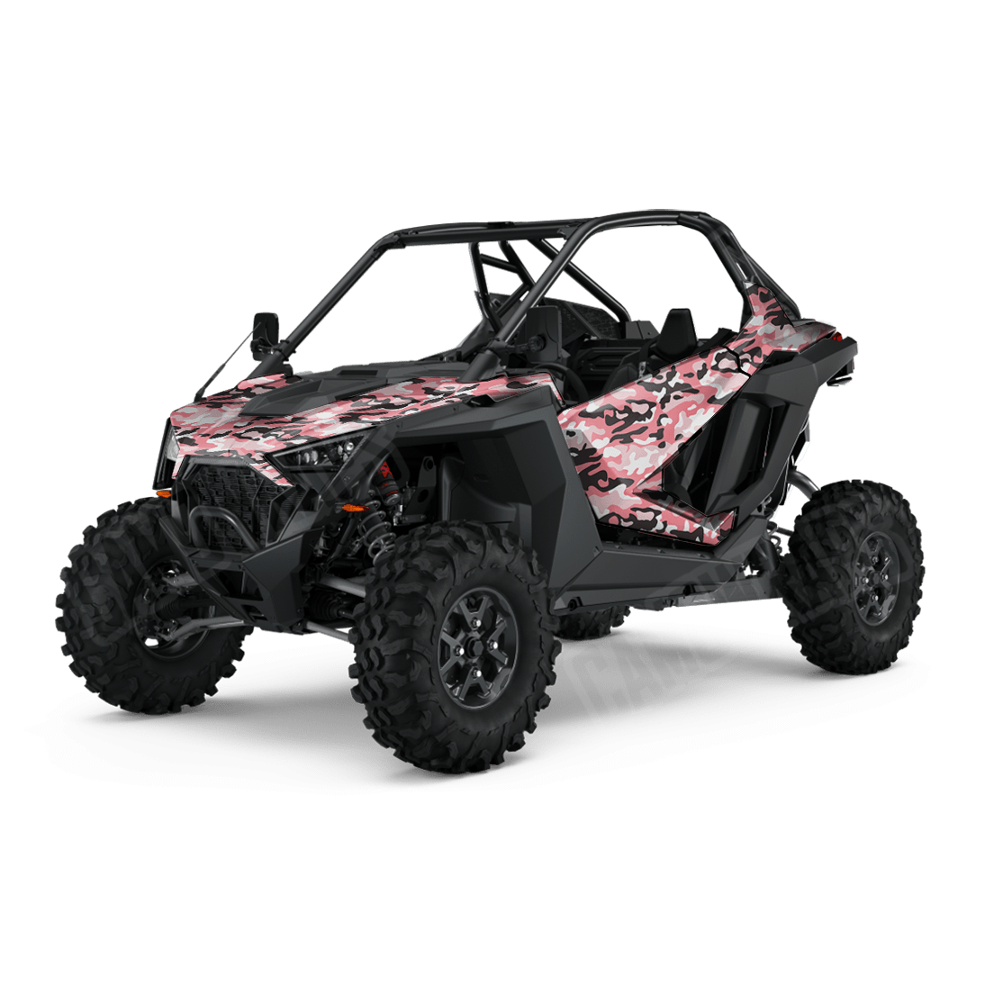 Large Classic Pink Side by Side UTV Camo Vinyl Wrap