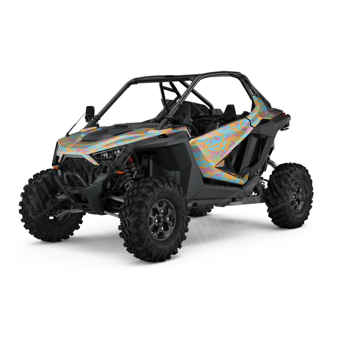 Large Classic Sherbert Side by Side UTV Camo Vinyl Wrap