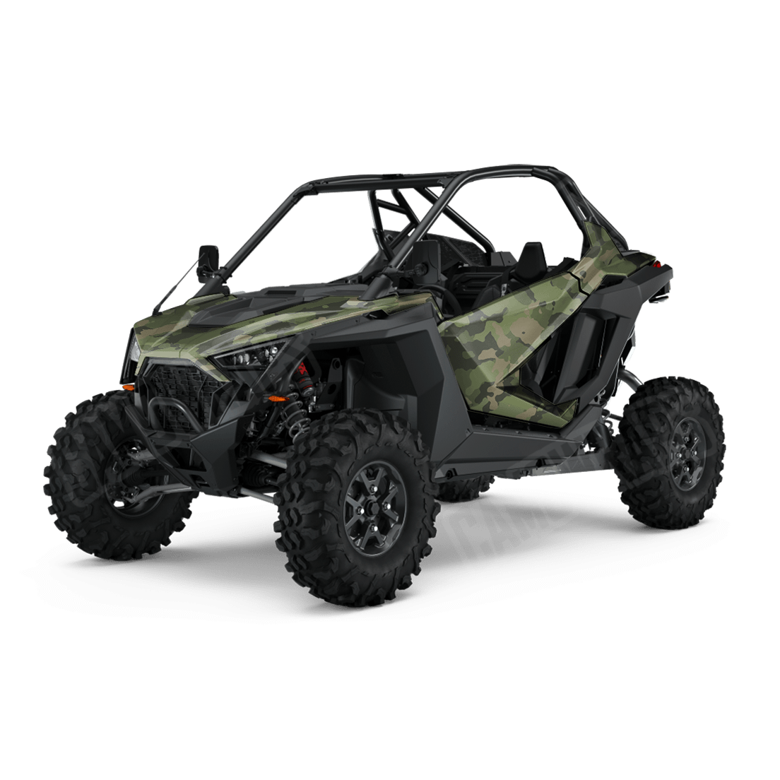 Large Cumulus Army Green Side by Side UTV Camo Vinyl Wrap