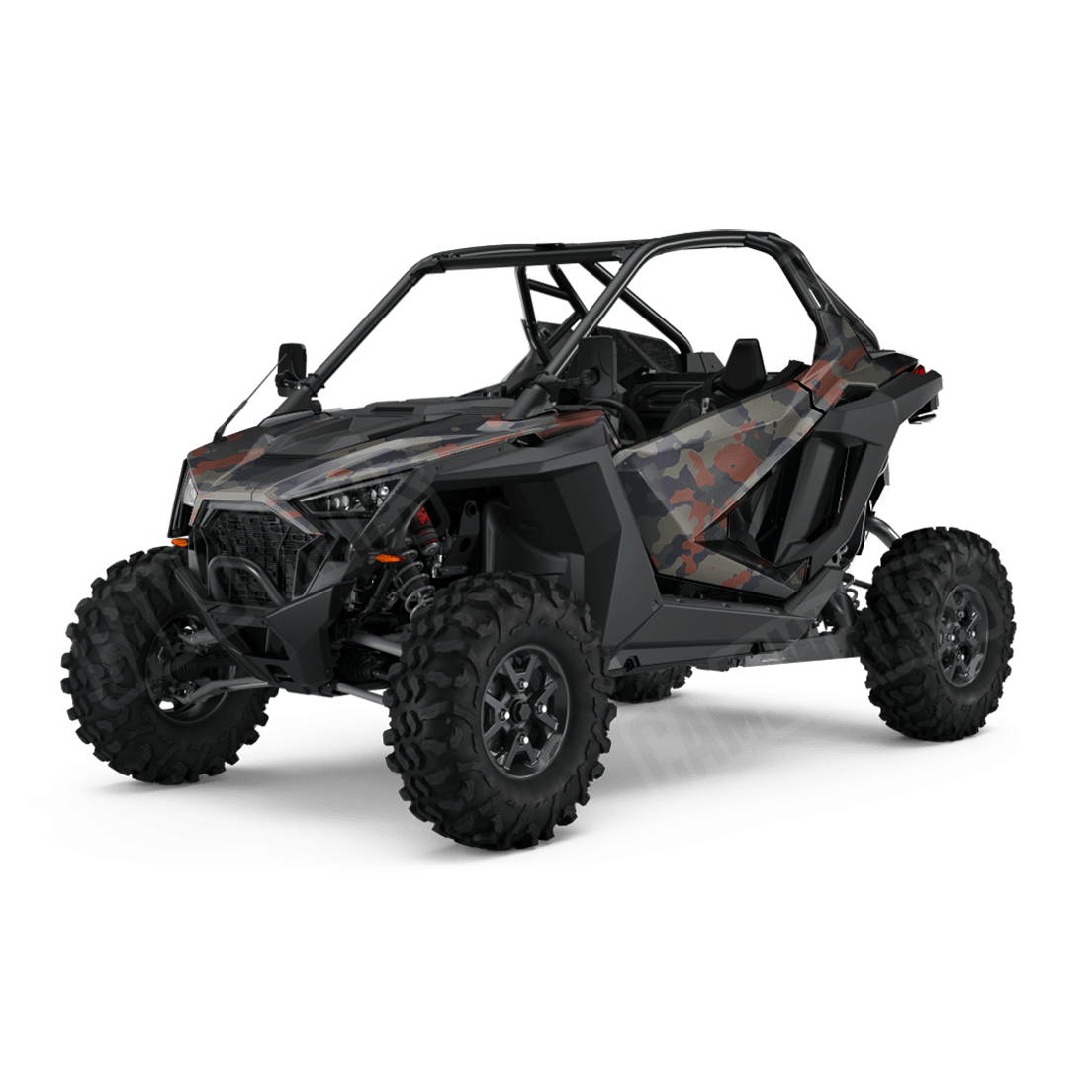 Large Cumulus Blue Copper Side by Side UTV Camo Vinyl Wrap
