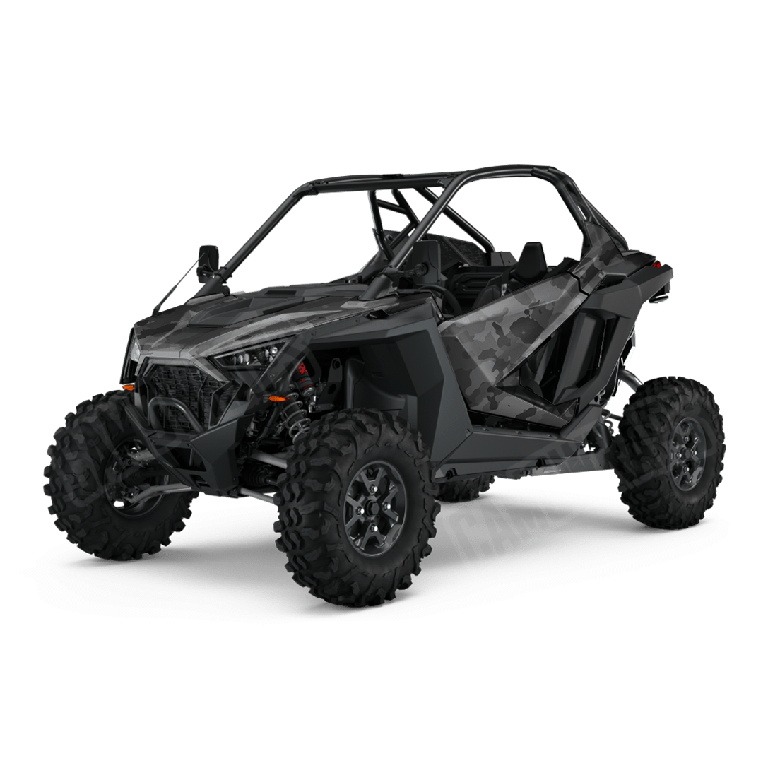 Large Cumulus Elite Black Side by Side UTV Camo Vinyl Wrap