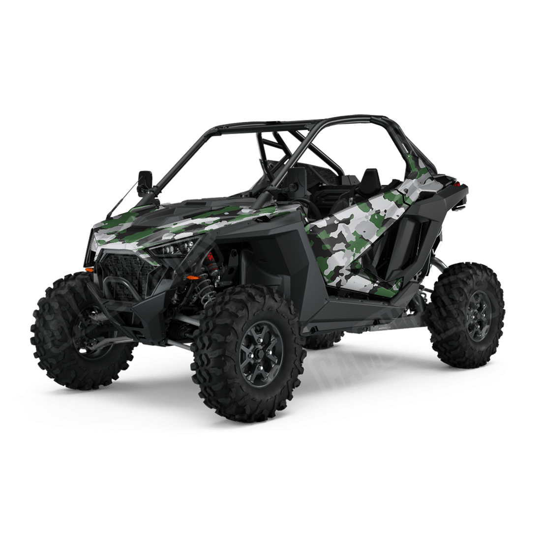 Large Cumulus Green Tiger Side by Side UTV Camo Vinyl Wrap