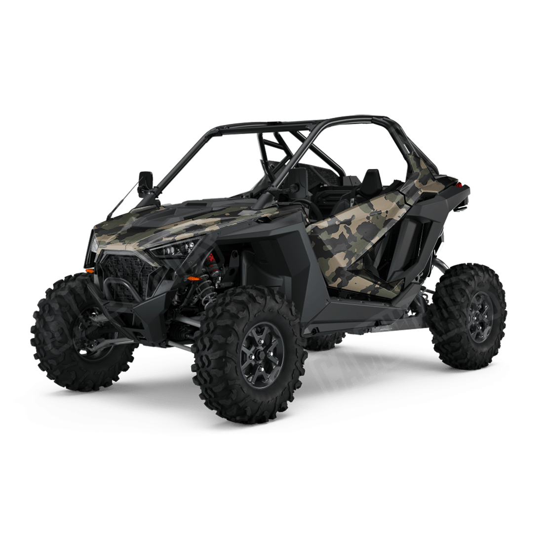 Large Cumulus Militant Charcoal Side by Side UTV Camo Vinyl Wrap