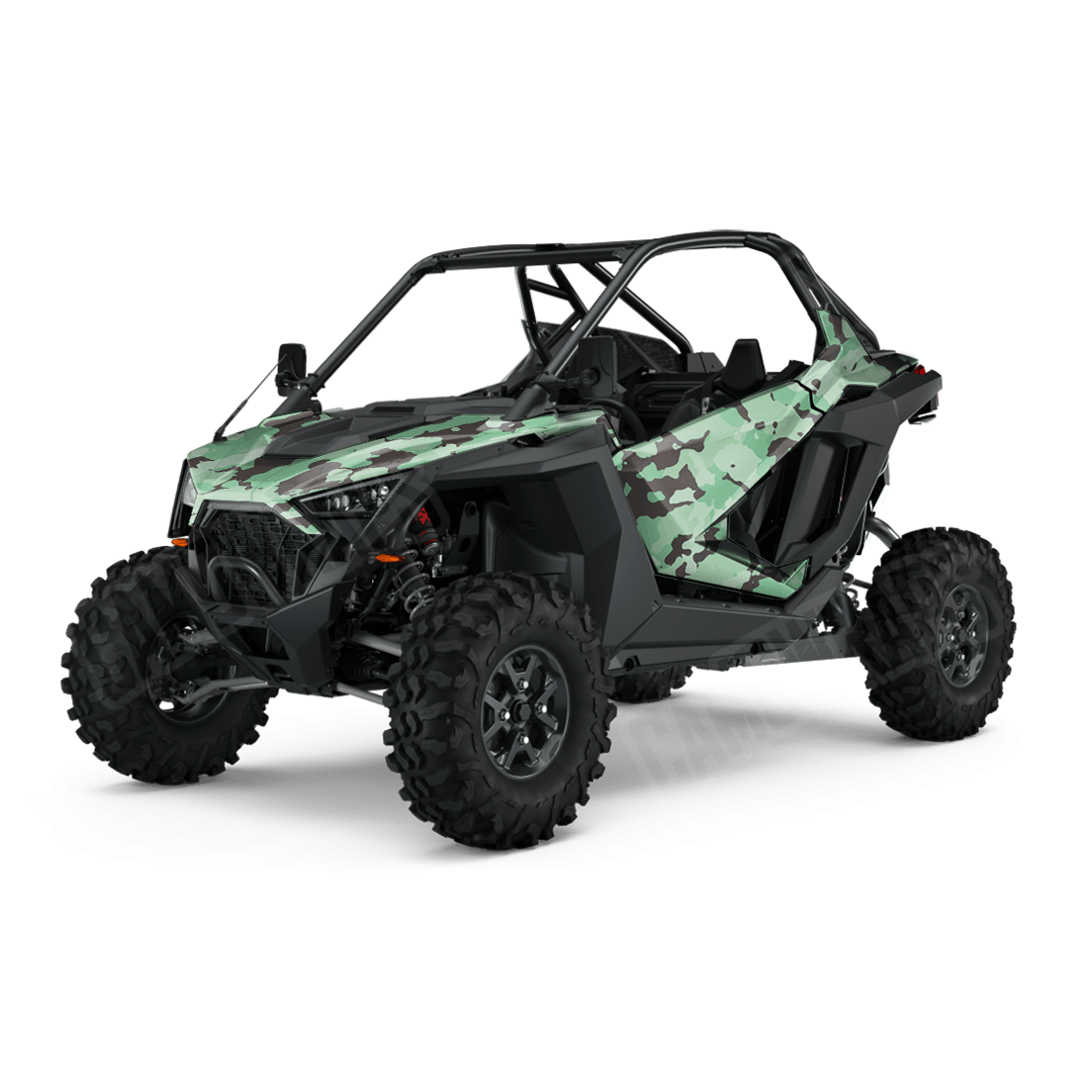 Large Cumulus Mint Chocolate Chip Side by Side UTV Camo Vinyl Wrap
