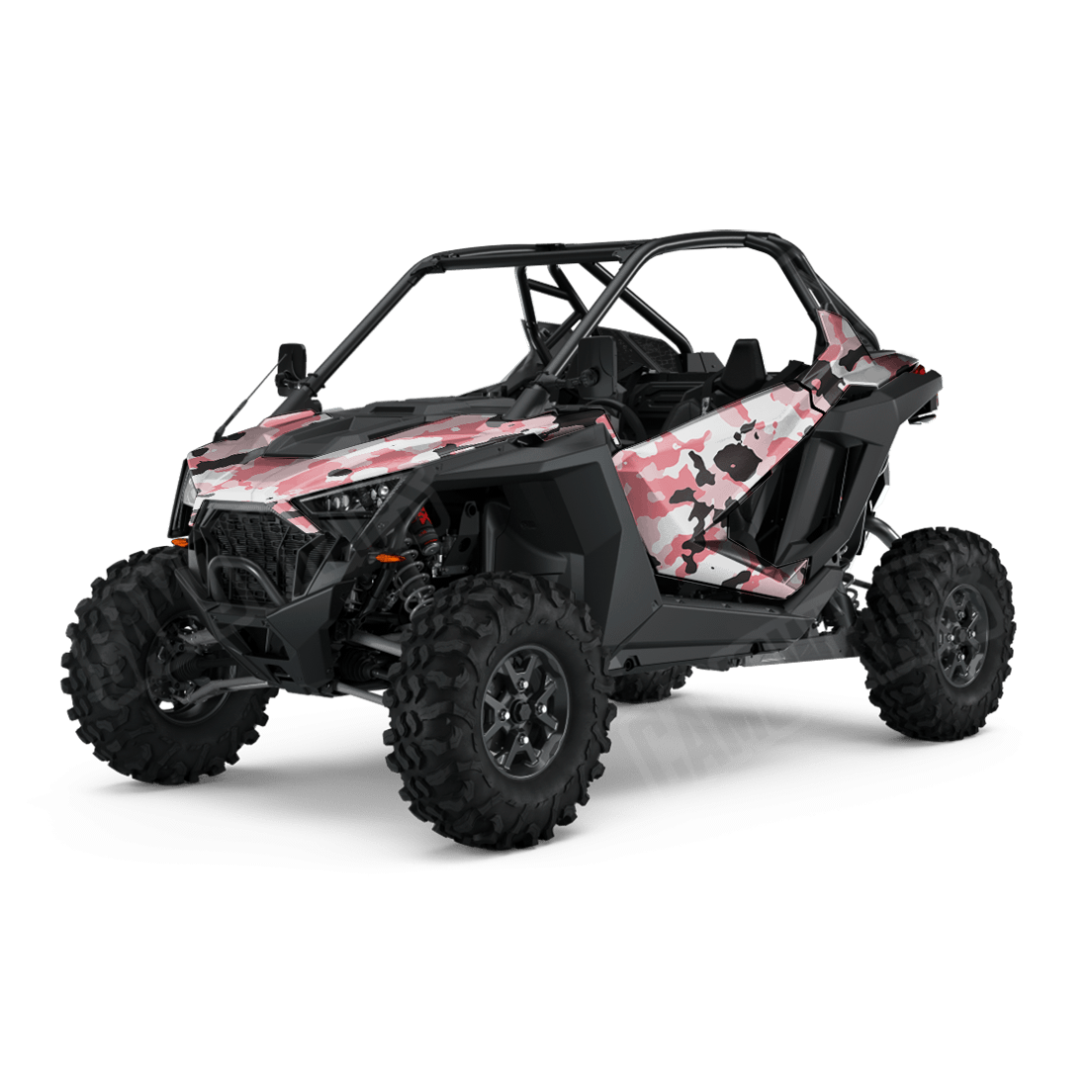 Large Cumulus Pink Side by Side UTV Camo Vinyl Wrap