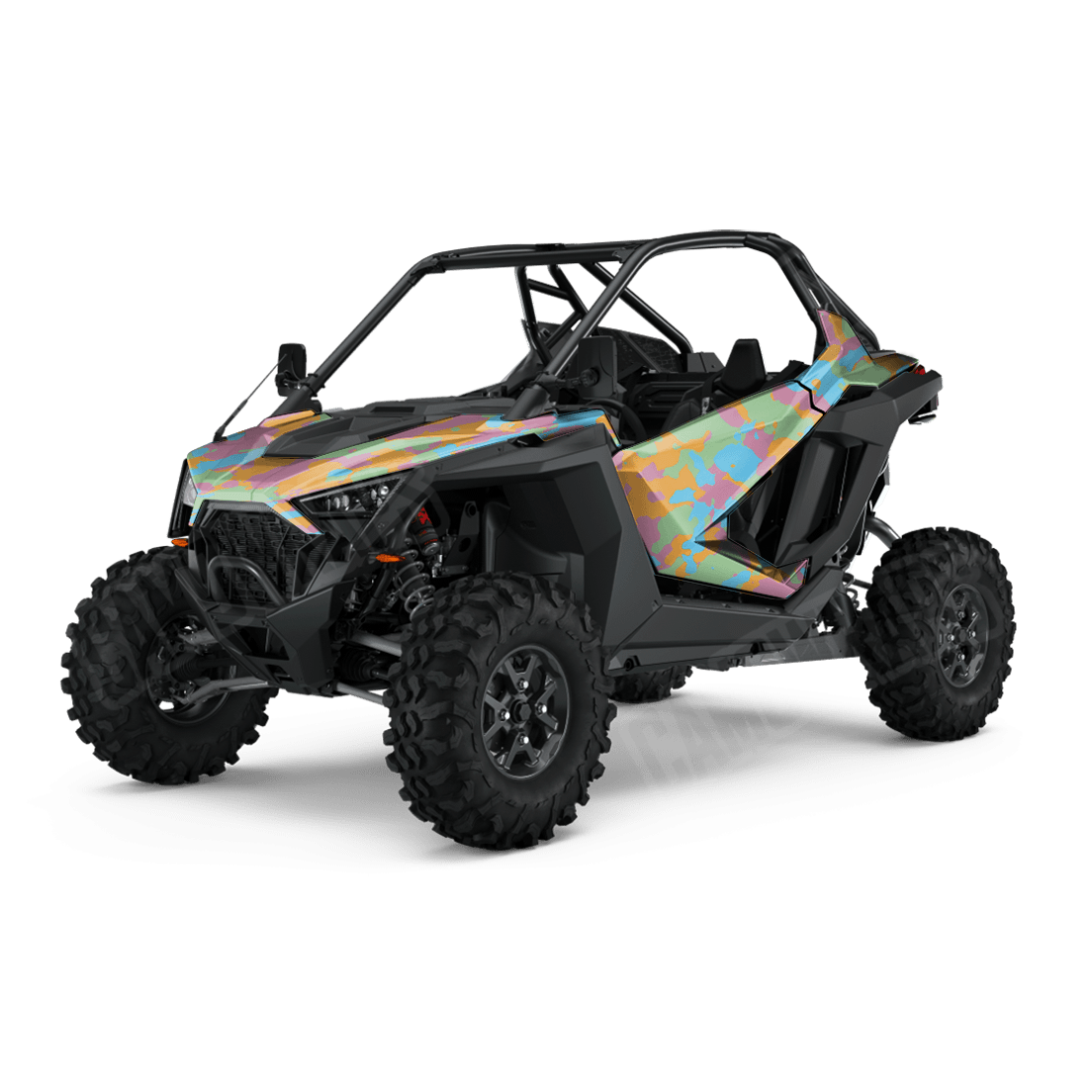 Large Cumulus Sherbert Side by Side UTV Camo Vinyl Wrap