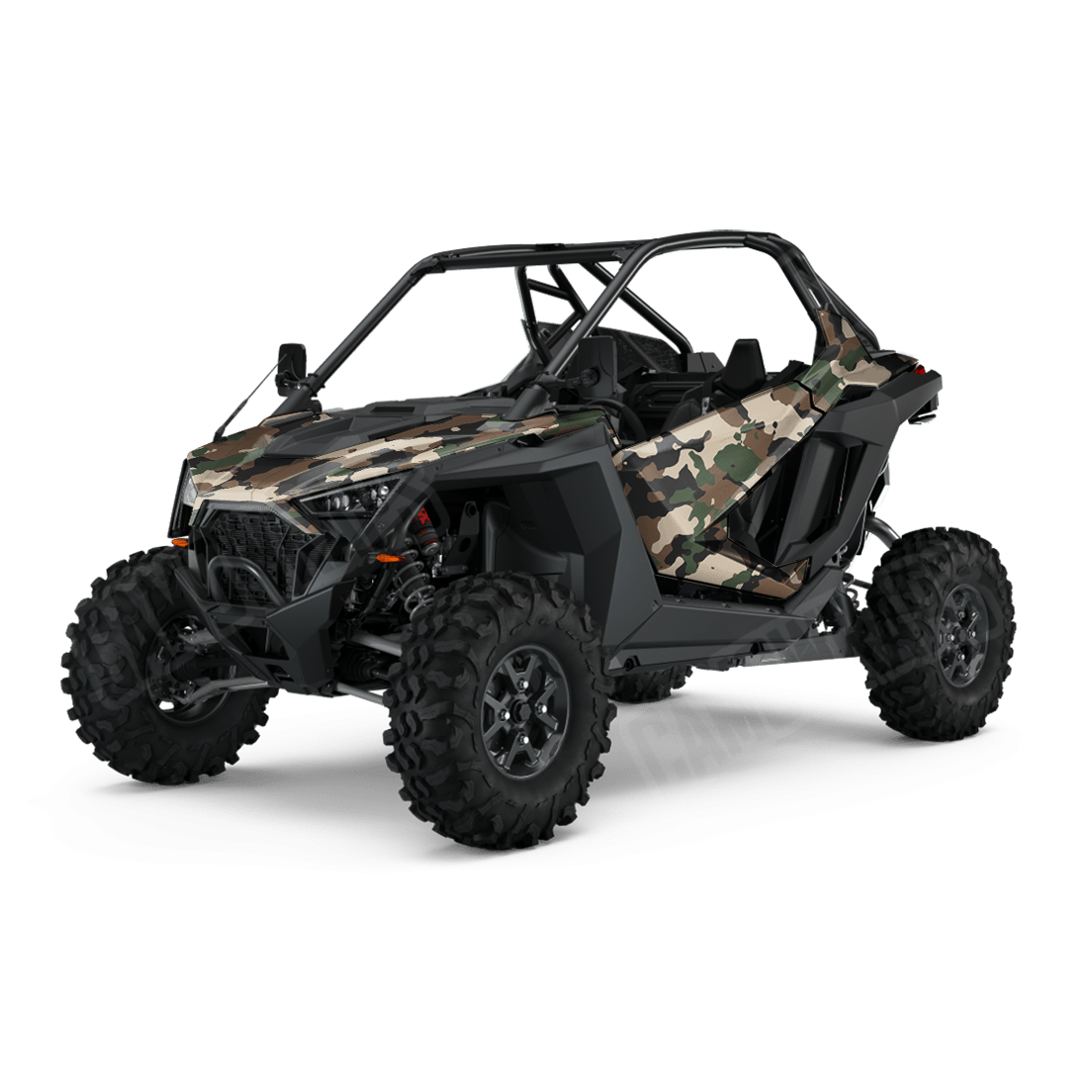 Large Cumulus Woodland Side by Side UTV Camo Vinyl Wrap