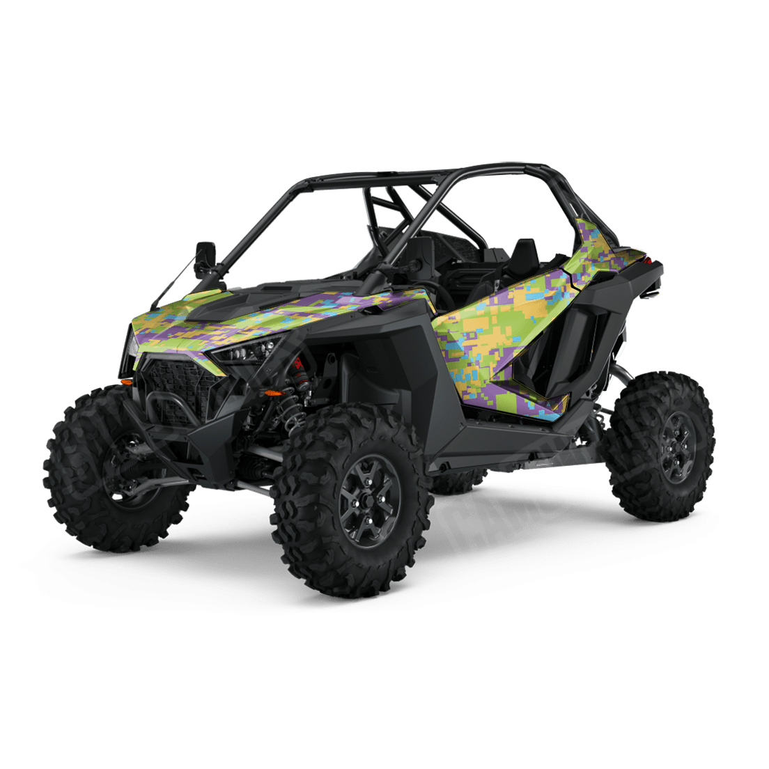 Large Digital Carnival Side by Side UTV Camo Vinyl Wrap