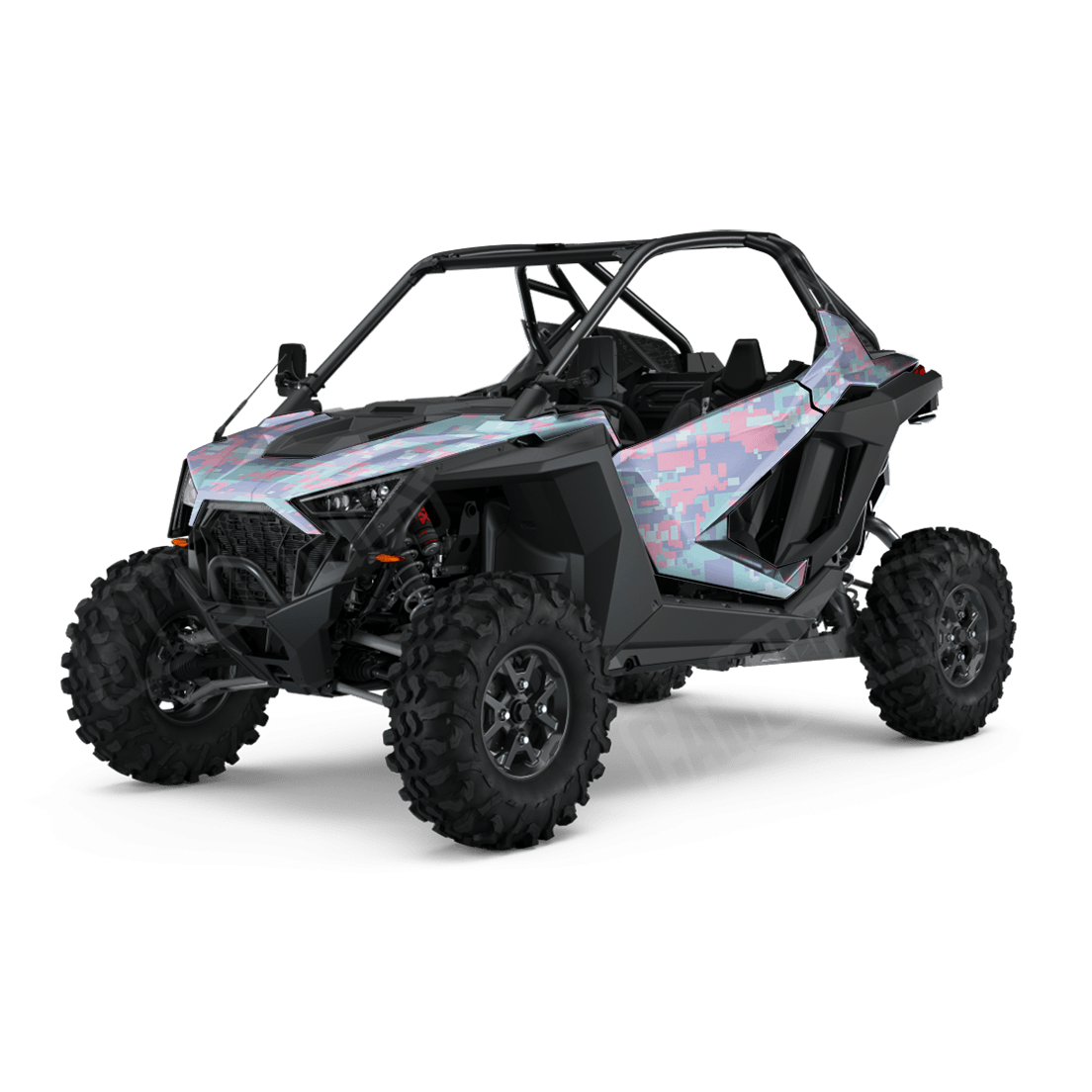 Large Digital Cotton Candy Side by Side UTV Camo Vinyl Wrap