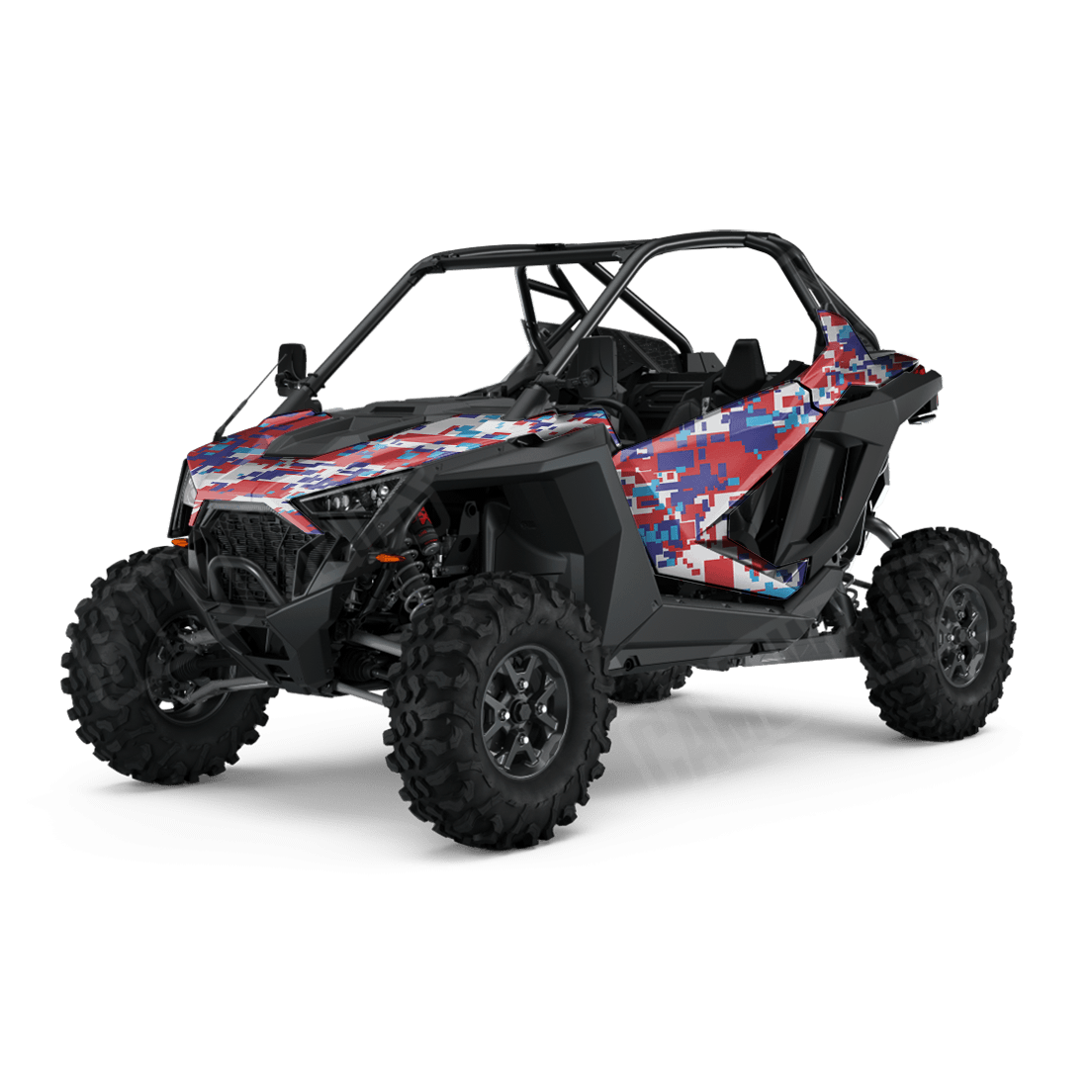 Large Digital M Series Side by Side UTV Camo Vinyl Wrap