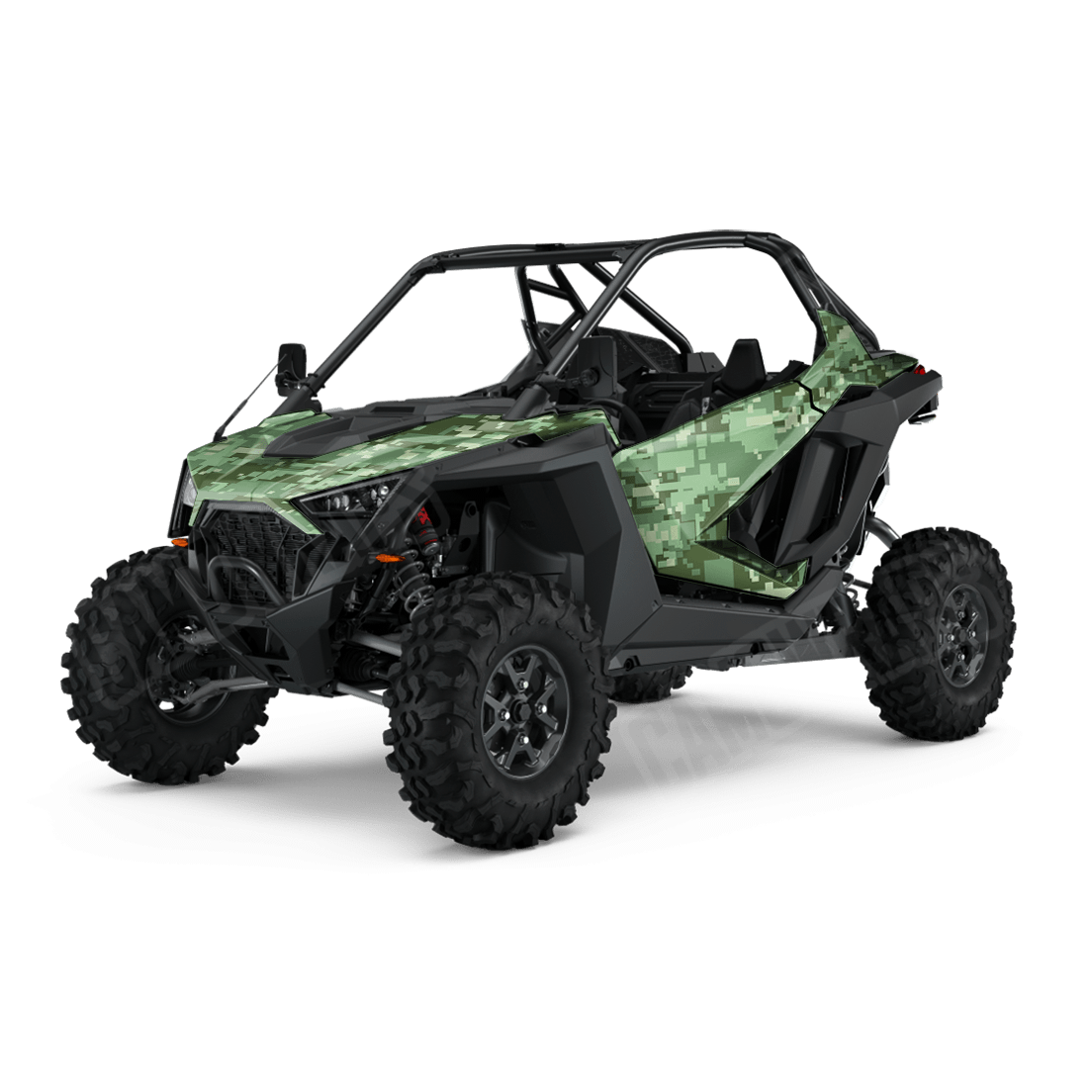 Large Digital Pistachio Side by Side UTV Camo Vinyl Wrap