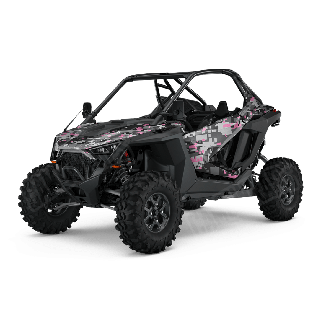 Large Digital Urban Pink Side by Side UTV Camo Vinyl Wrap