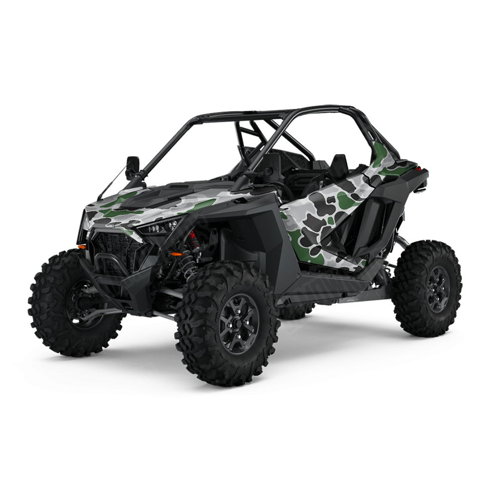 Old School Duck Green Tiger UTV Wraps