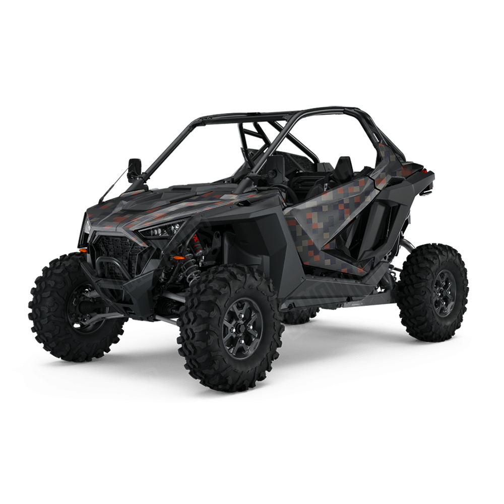 Pixel Blue Copper UTV Wraps