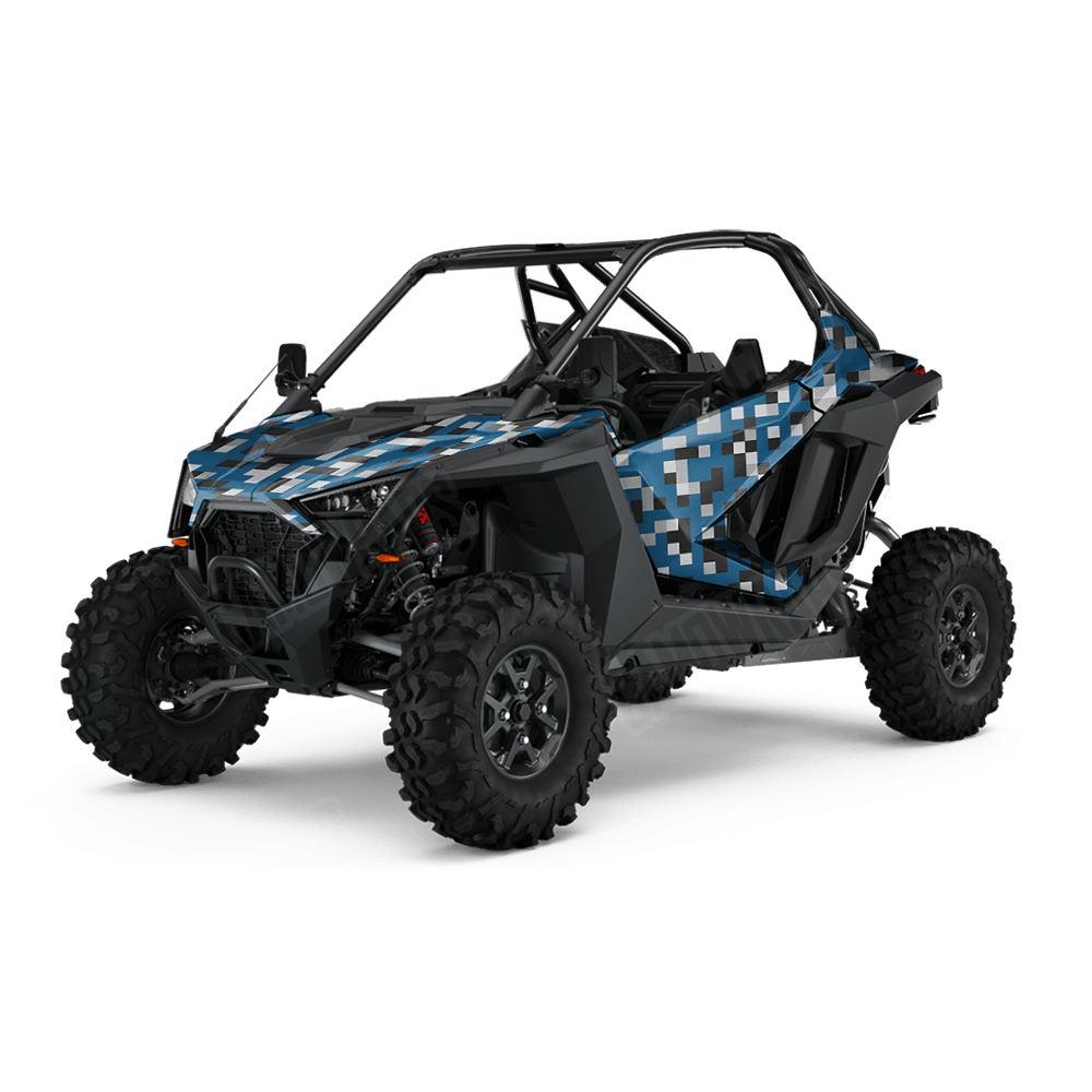 Pixel Blue Tiger UTV Wraps