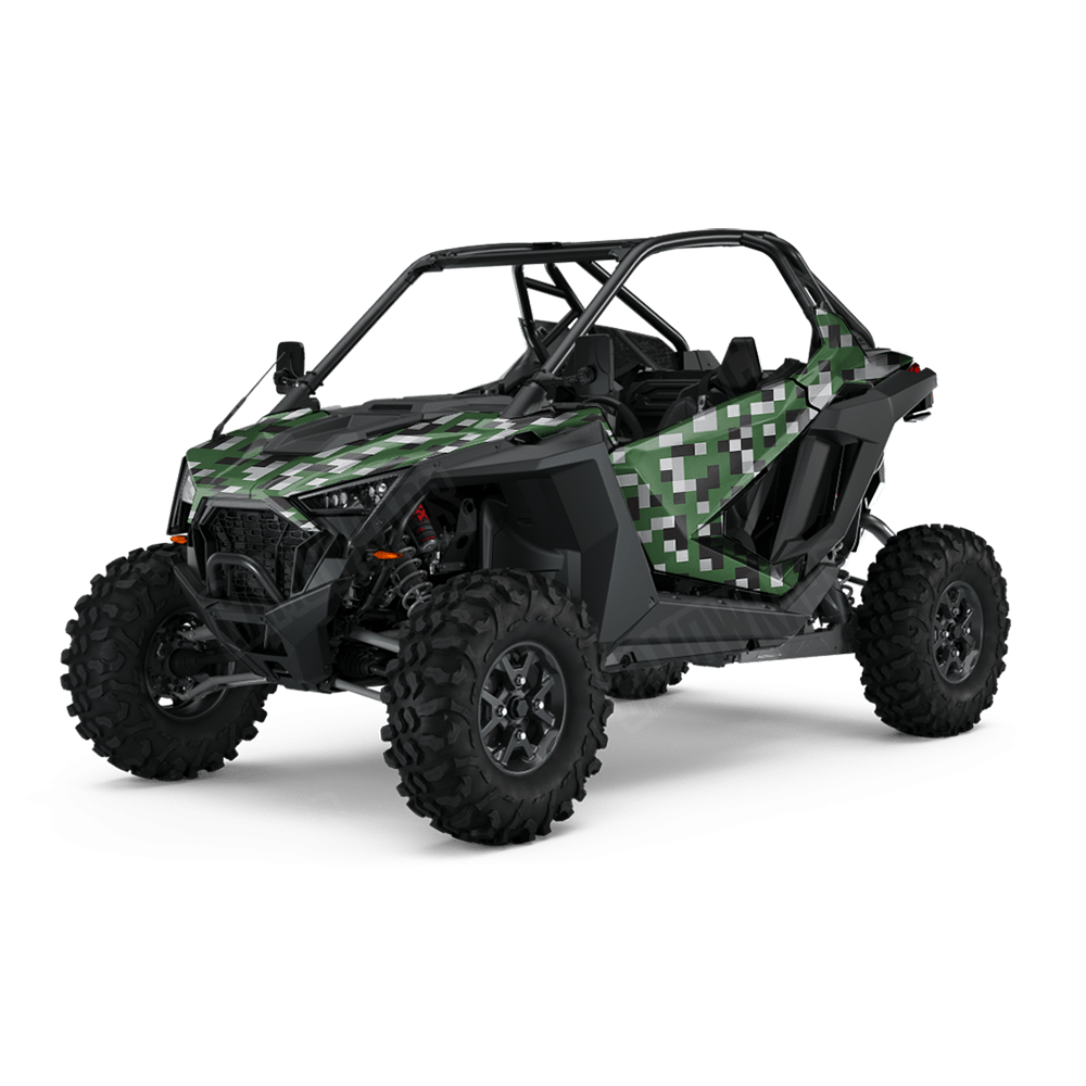Pixel Green Tiger UTV Wraps