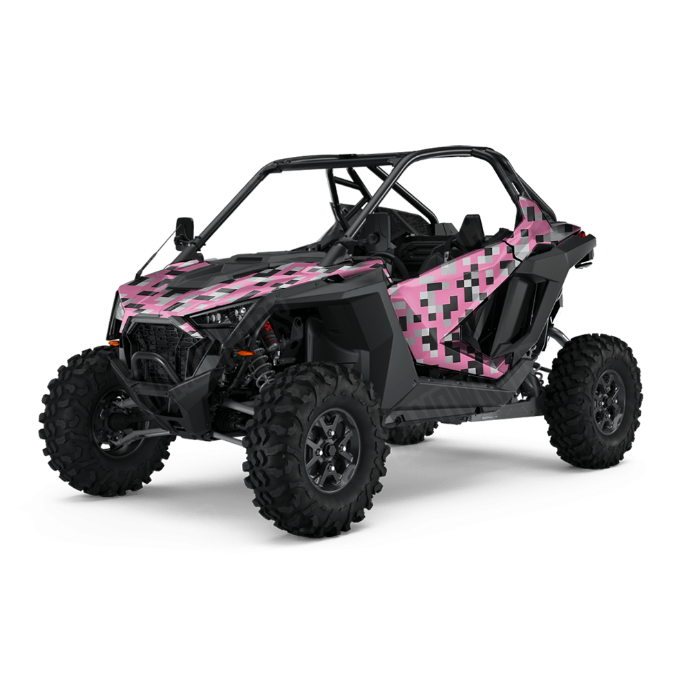 Pixel Pink Tiger UTV Wraps