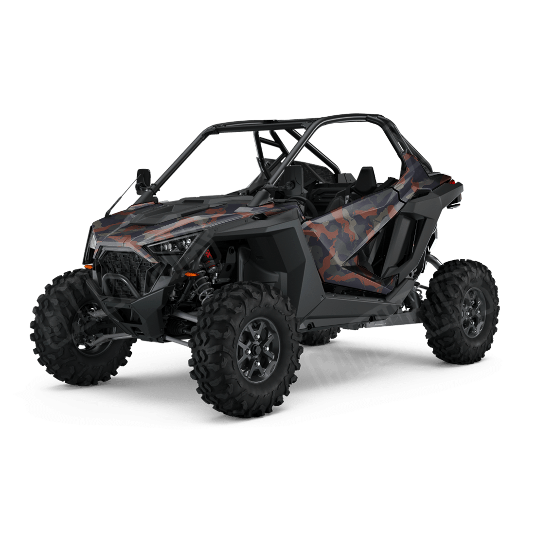 Large Ragged Blue Copper Side by Side UTV Camo Vinyl Wrap