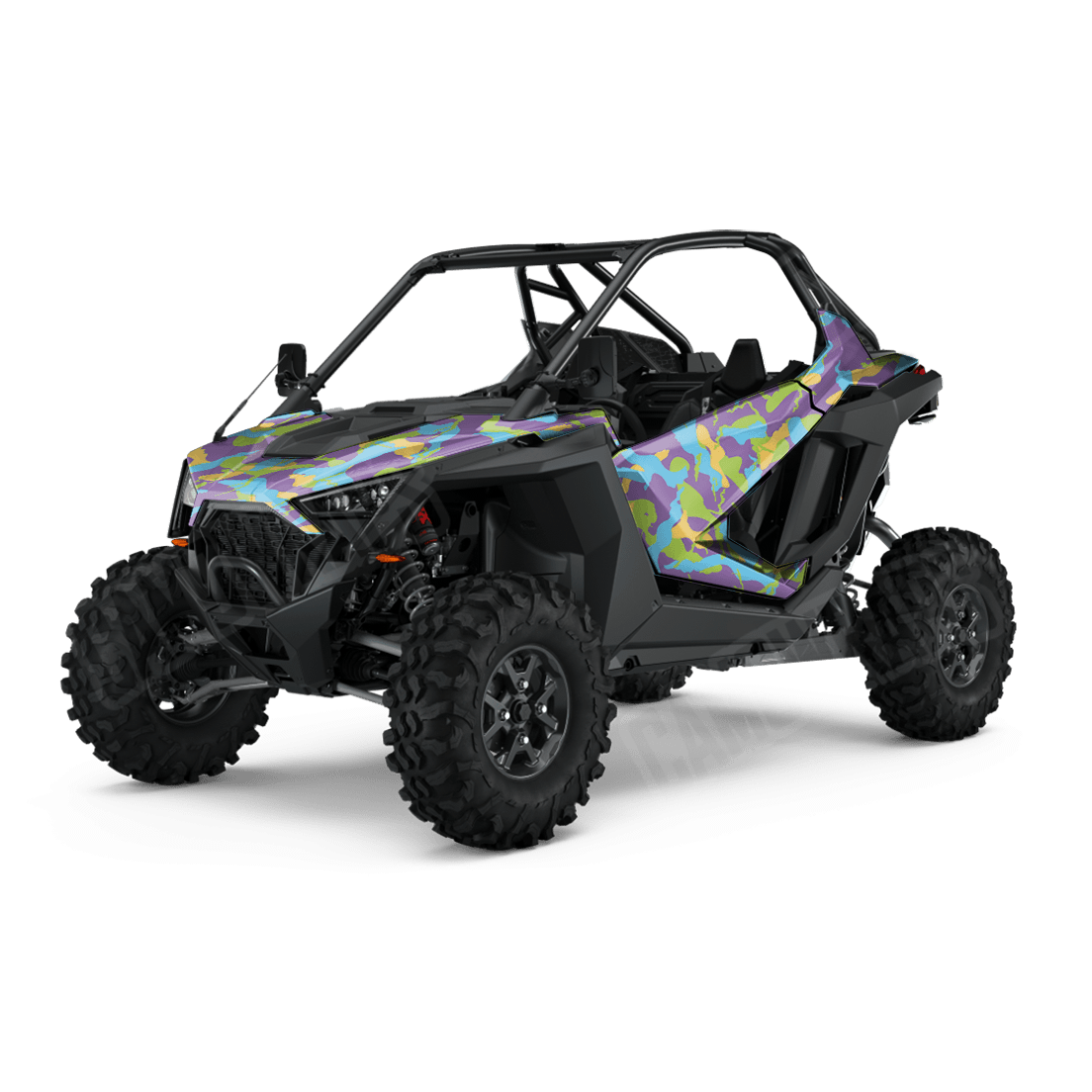 Large Ragged Carnival Side by Side UTV Camo Vinyl Wrap