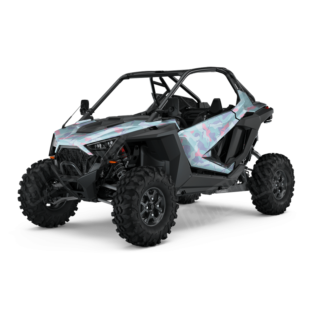 Large Ragged Cotton Candy Side by Side UTV Camo Vinyl Wrap