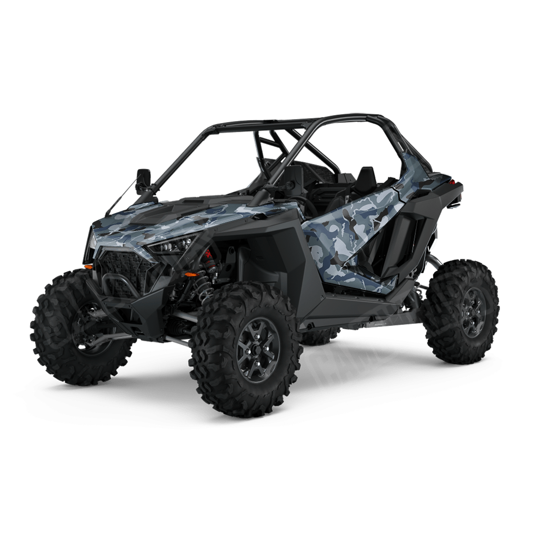 Large Ragged Navy Side by Side UTV Camo Vinyl Wrap