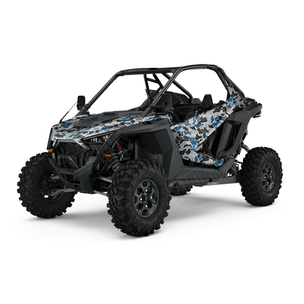 Old School Duck Blue Tiger UTV Wraps