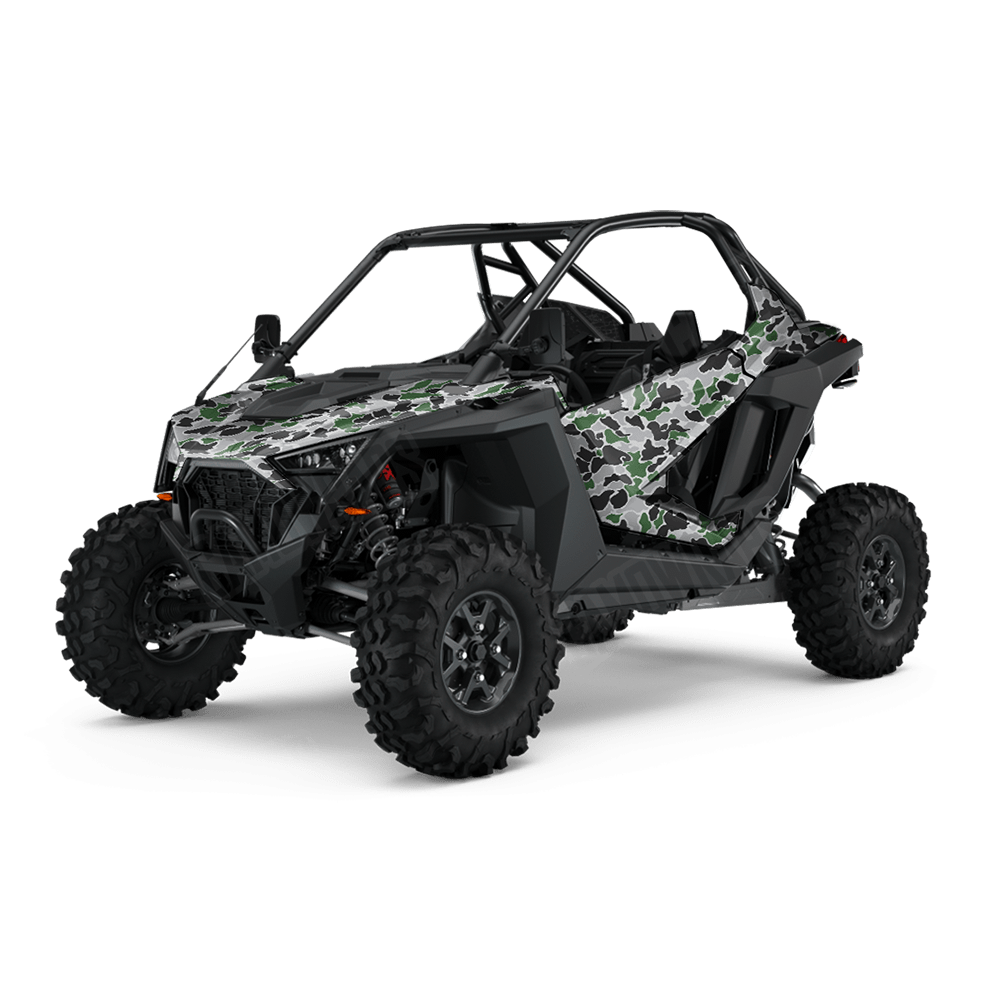 Old School Duck Green Tiger UTV Wraps