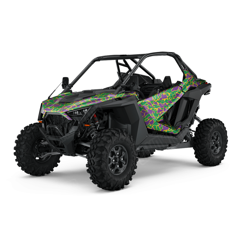 Old School Duck Mardi Gras UTV Wraps
