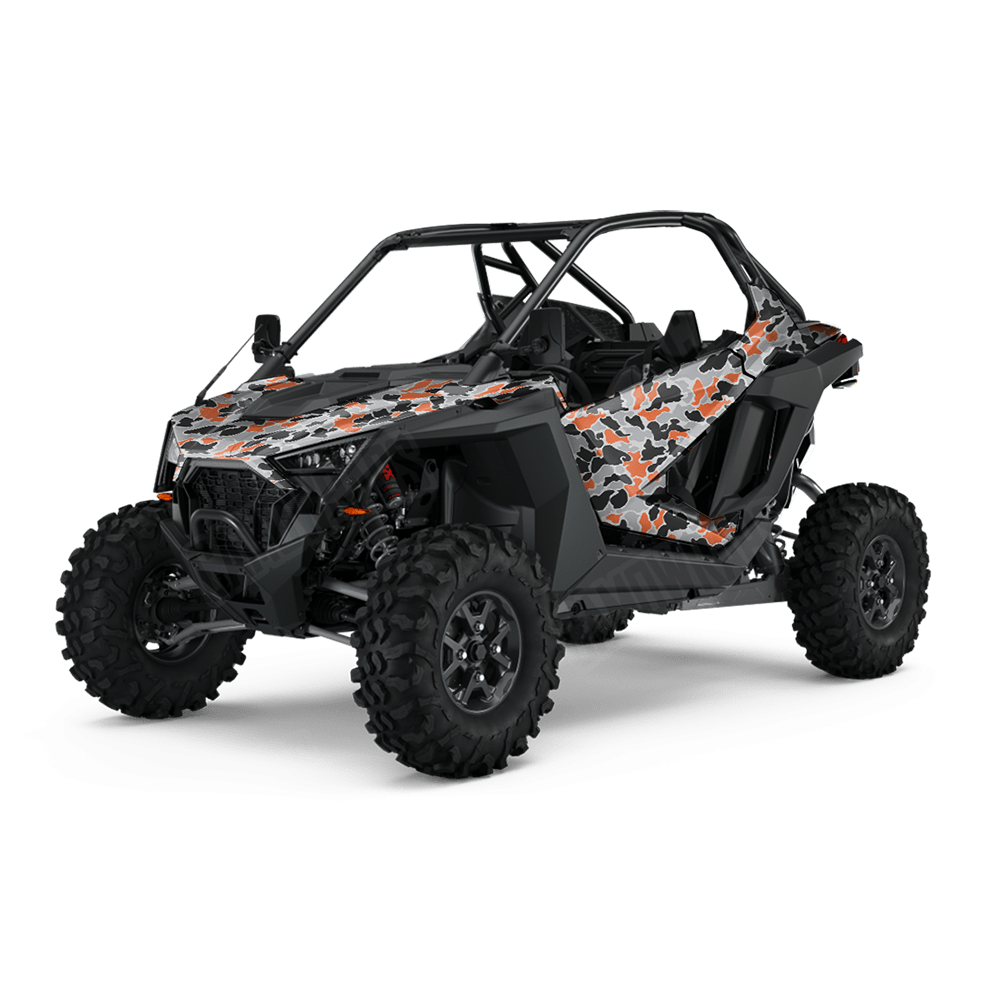 Old School Duck Orange Tiger UTV Wraps