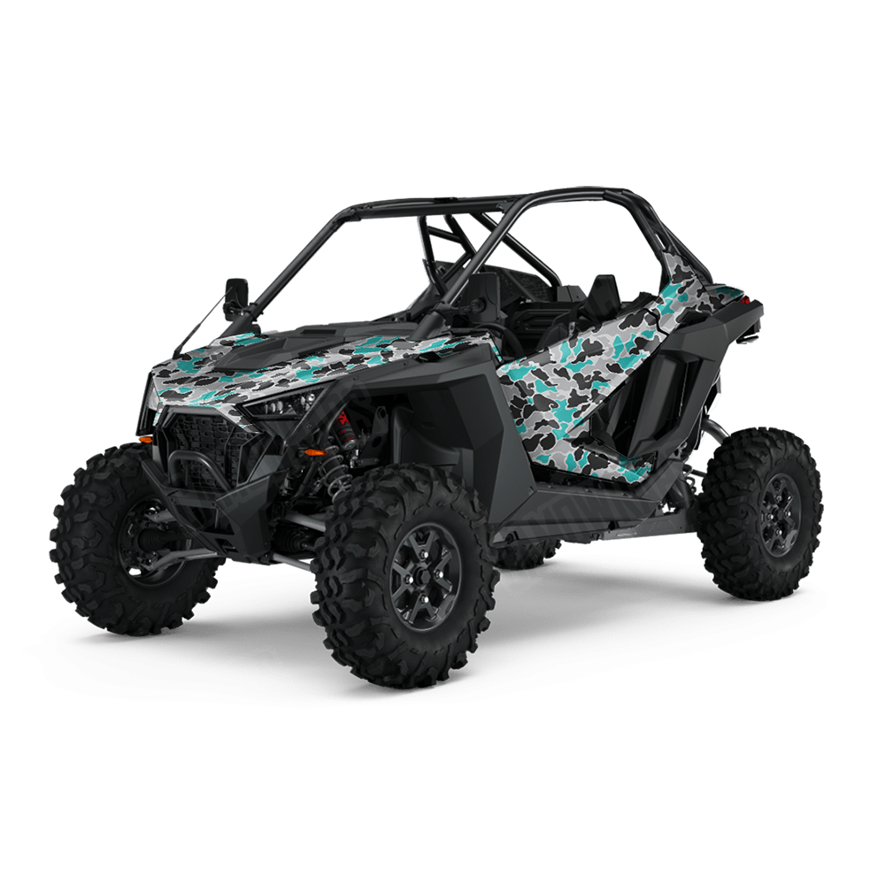 Old School Duck Tiffany Blue Tiger UTV Wraps