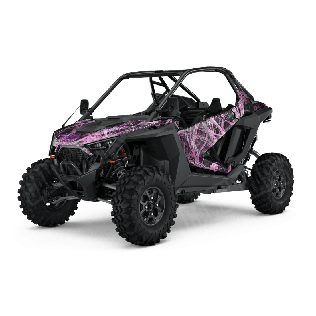 Nature Dry Grassland Pink Side by Side UTV Camo Vinyl Wrap