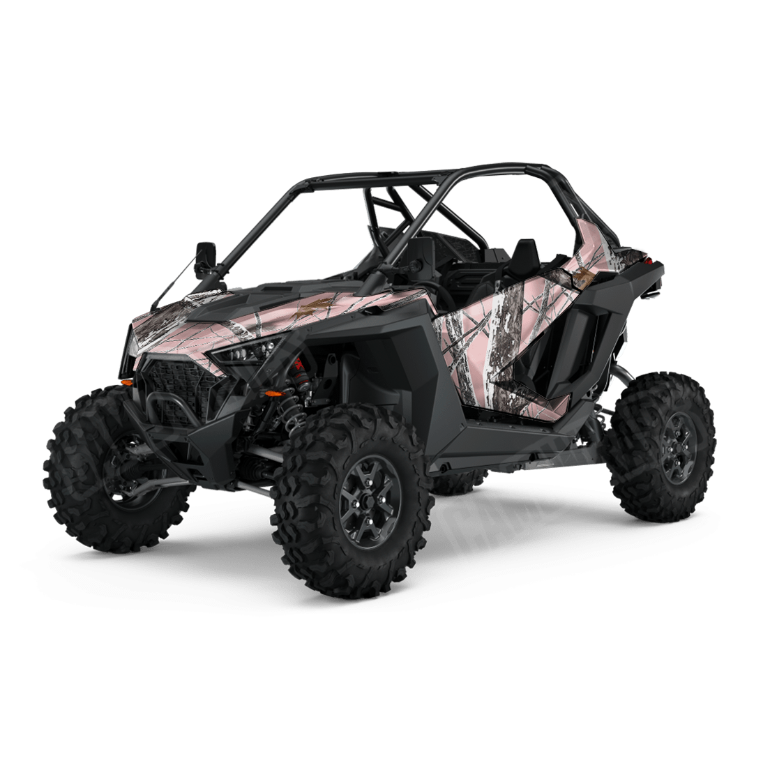Nature Pink Snowstorm Side by Side UTV Camo Vinyl Wrap