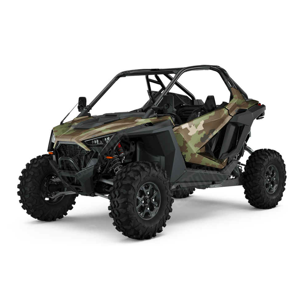 Nemesis Woodlands Wolf Camo Side by Side UTV Vinyl Wrap
