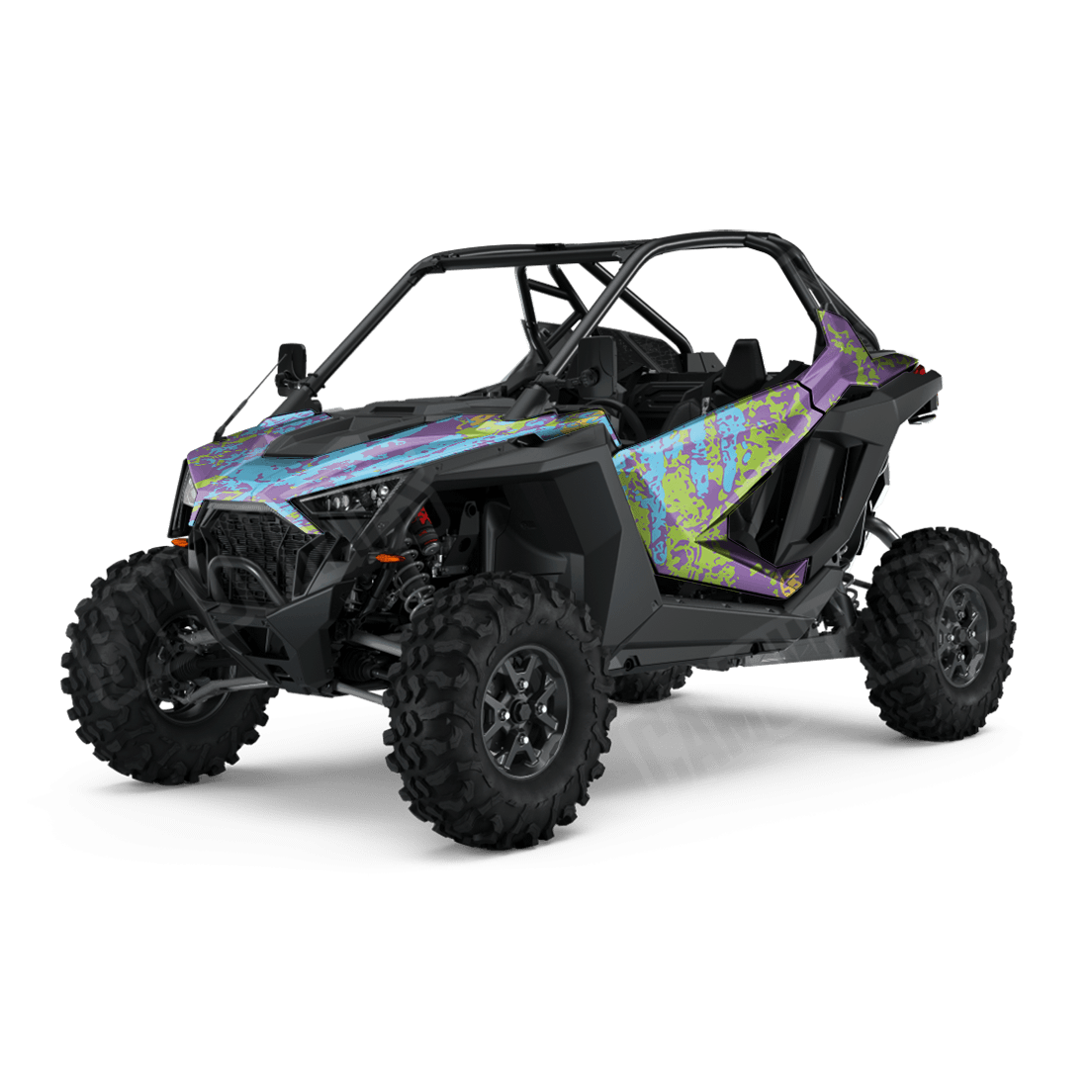 Pasted Carnival Side by Side UTV Camo Vinyl Wrap