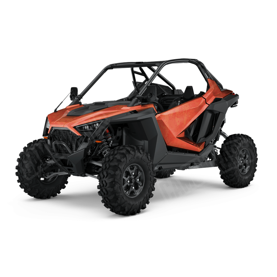 Pasted Elite Orange Side by Side UTV Camo Vinyl Wrap