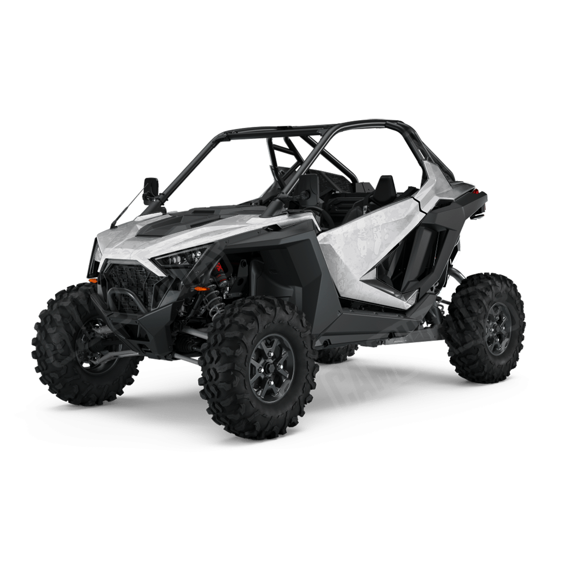 Pasted Elite White Side by Side UTV Camo Vinyl Wrap